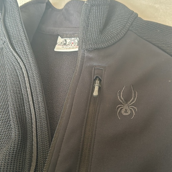 Spyder Black Track Jacket - Picture 3 of 11